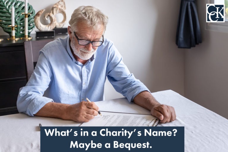 What's in a Charity's Name? Maybe a Bequest.