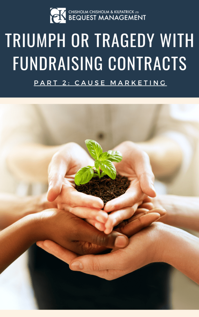Triumph or Tragedy with fundraising agreements: Cause Marketing Contracts eBook