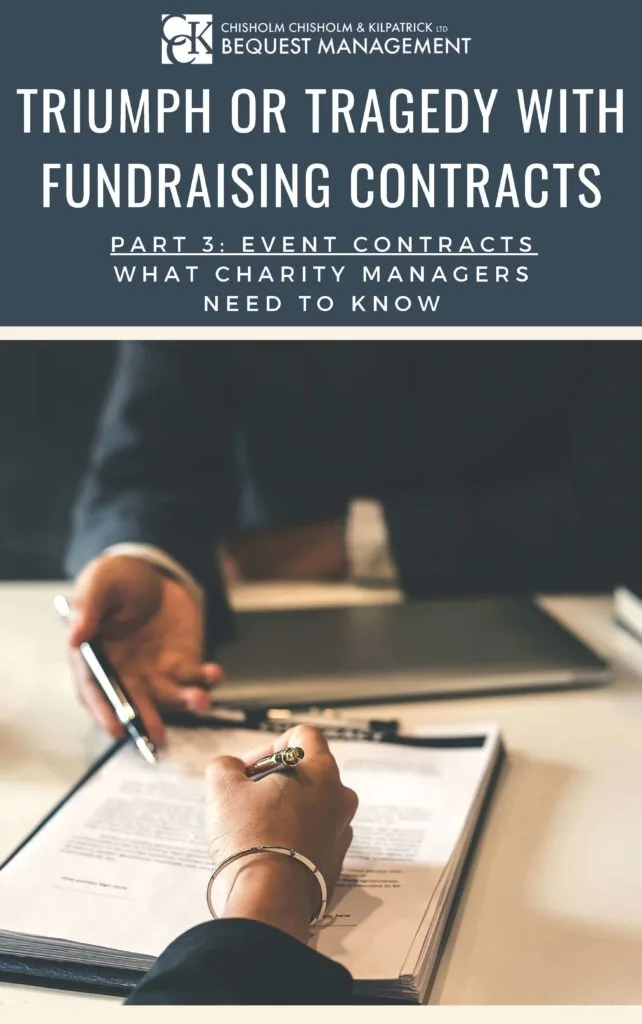 Event Contracts – What Charity Managers Need to Know eBook Cover