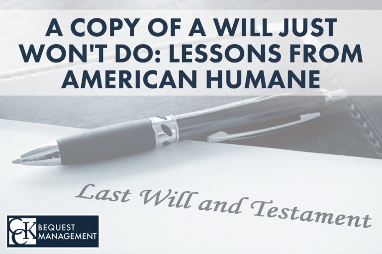 A Copy of a Will Just Won't Do: Lessons from American Humane