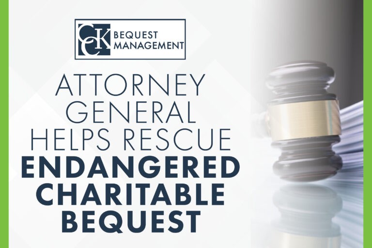 Attorney General Helps Rescue Endangered Charitable Bequest